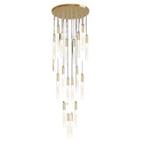 Furnitrio Modern Tube Shape Chandelier Luxury Dimmable LED Light