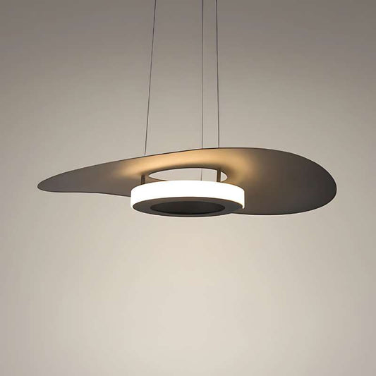 Modern Minimalism Pendant Light Round Black Hanging Lamp