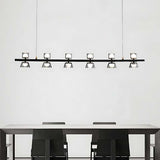 Modern Minimalist Strip Chandelier LED Ceiling Bar Light