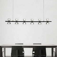 Modern Minimalist Strip Chandelier LED Ceiling Bar Light