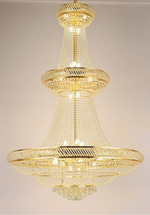 Luxury Gold Crystal Chandelier Large LED Light Fixture