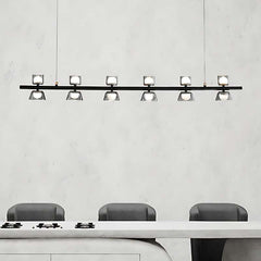 Modern Minimalist Strip Chandelier LED Ceiling Bar Light