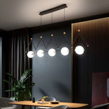 Furnitrio Modern LED Chandelier: Black or Gold Multi-Head Pendant Lamp