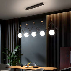 Furnitrio Modern LED Chandelier: Black or Gold Multi-Head Pendant Lamp