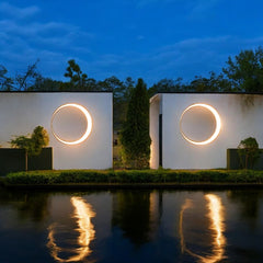 Furnitrio Waterproof LED Outdoor Moon shape Wall Light