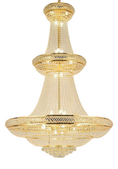 Luxury Gold Crystal Chandelier Large LED Light Fixture