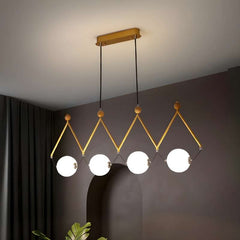 Furnitrio Modern LED Chandelier: Black or Gold Multi-Head Pendant Lamp