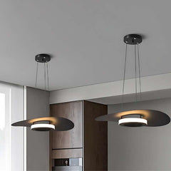 Modern Minimalism Pendant Light Round Black Hanging Lamp