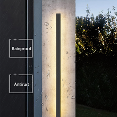 Furnitrio Outdoor LED Wall Lamp Waterproof Aluminum Sconce