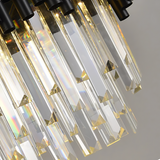 Modern Black Crystal Chandelier LED Pendant Lamp