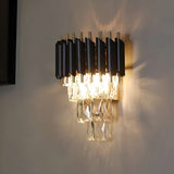 Furnitrio Modern LED Crystal Wall Sconces: Bedroom & Living Room Decor Lighting Fixture