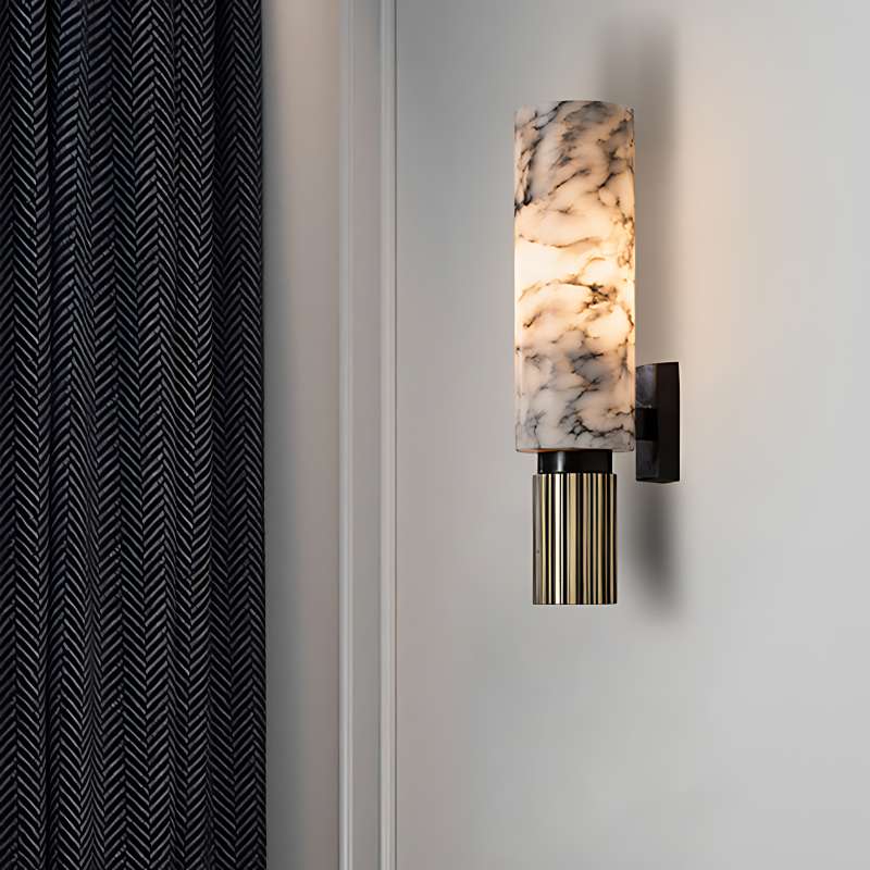 Luxury Marble Wall Lamp with Metal Body