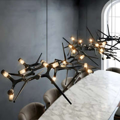 Furnitrio Postmodern Black Retro Tree Branch Shape Chandelier