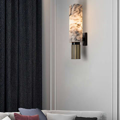 Luxury Marble Wall Lamp with Metal Body