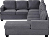 Sectional Sofa, Modern U Shaped 4 Seat Sofa Couch Linen Fabric Sofa Couch for Living Room