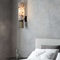 Luxury Marble Wall Lamp with Metal Body