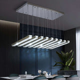 Modern Rotatable LED Crystal Chandelier, Luxury Hanging Lighting Fixture