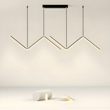 Furnitrio Modern LED Pendant Light Nordic indoor Gold Hanging Chandelier