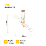 Furnitrio Modern Luxury Marble LED Chandelier