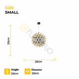 Modern Luxury LED Sparkle Ball Chandelier