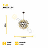 Modern Luxury LED Sparkle Ball Chandelier