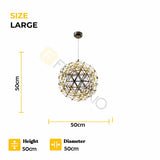 Modern Luxury LED Sparkle Ball Chandelier