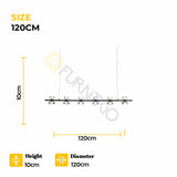 Modern Minimalist Strip Chandelier LED Ceiling Bar Light