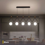 Furnitrio Modern LED Chandelier: Black or Gold Multi-Head Pendant Lamp