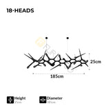 Furnitrio Postmodern Black Retro Tree Branch Shape Chandelier