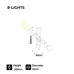 Furnitrio Modern Luxury Marble LED Chandelier