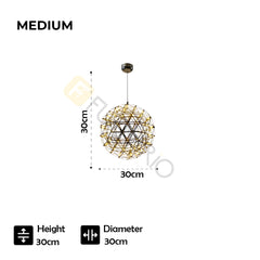 Modern Luxury LED Sparkle Ball Chandelier