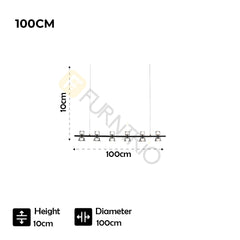 Modern Minimalist Strip Chandelier LED Ceiling Bar Light