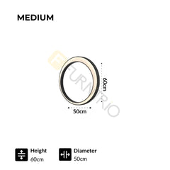 Furnitrio Waterproof LED Outdoor Moon shape Wall Light
