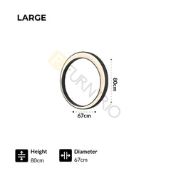 Furnitrio Waterproof LED Outdoor Moon shape Wall Light