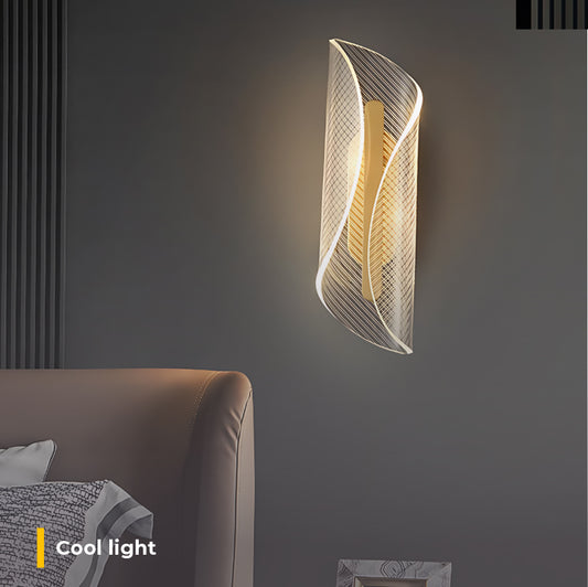 Furnitrio Modern Gold LED Wall Light