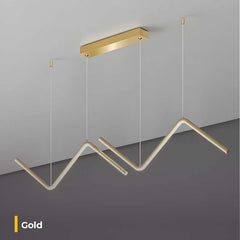 Furnitrio Modern LED Pendant Light Nordic indoor Gold Hanging Chandelier