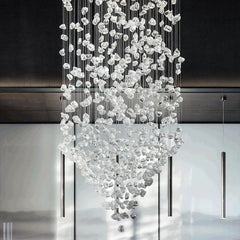 Furnitrio Modern Crystal Stone Chandelier