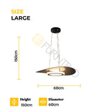 Modern Minimalism Pendant Light Round Black Hanging Lamp