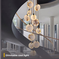 Furnitrio Modern Luxury Marble LED Chandelier