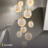 Furnitrio Modern Luxury Marble LED Chandelier