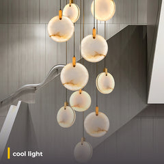 Furnitrio Modern Luxury Marble LED Chandelier