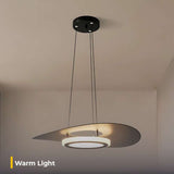 Modern Minimalism Pendant Light Round Black Hanging Lamp