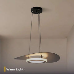 Modern Minimalism Pendant Light Round Black Hanging Lamp