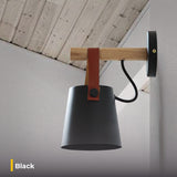 Nordic Belt Wood LED Wall Lamp Modern Minimalist Wall Light Fixture