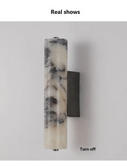 Furnitrio Black Marble Wall Lamp