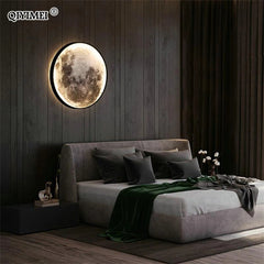 Furnitrio Modern LED Moon Wall Lamp