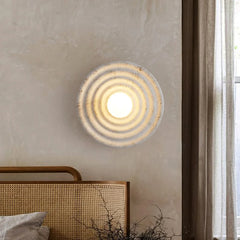 Furnitrio Wabi-Sabi Round Resin Wall Lamp