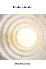 Furnitrio Wabi-Sabi Round Resin Wall Lamp