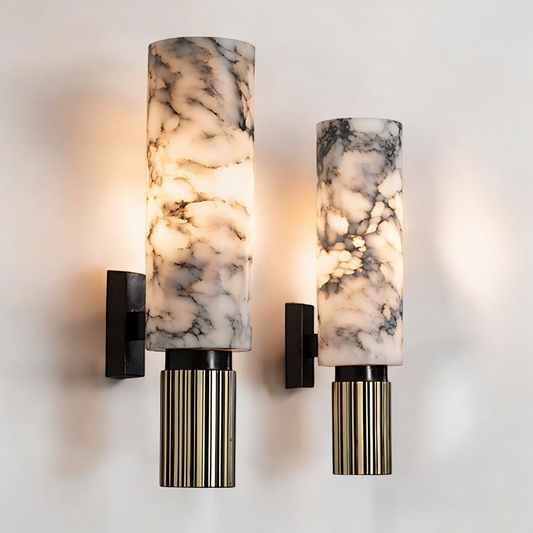 Luxury Marble Wall Lamp with Metal Body