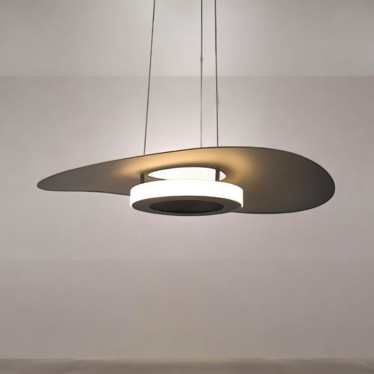 Modern Minimalism Pendant Light Round Black Hanging Lamp